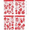 Vánoční dekorace Okenní fólie MFP Paper vánoce glitr VA013 30x42cm