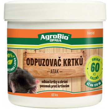 AgroBio ATAK - odpuzovač krtků 60ks