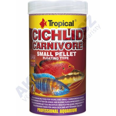 Tropical Cichlid Carnivore Pellet Small 1 l, 360 g – Zboží Mobilmania