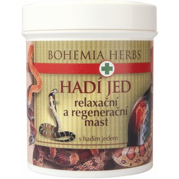 Bohemia Herbs Hadí jed Relaxační a regenerační mast 125 ml