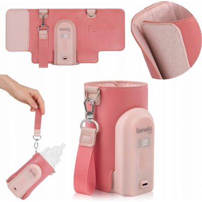 Lionelo Mobilní ohřívač lahví Thermup Go Evo Coral Pink – Sleviste.cz