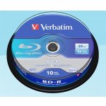 Verbatim BD-R SL 25GB 6x, spindle, 10ks (43742) – Zboží Živě