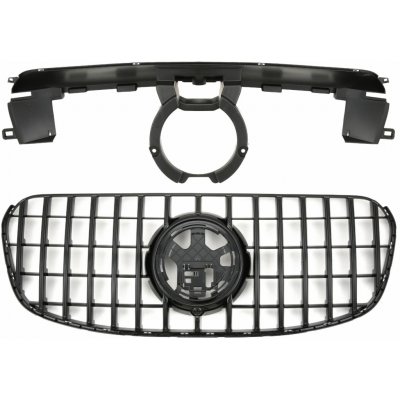 PROTEC Přední maska MERCEDES GLS X167 ČERNÁ LESKLÁ Facelift od 11/2023 | Zboží Auto