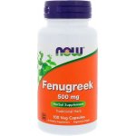 Now Foods Foods Fenugreek Pískavice řecké seno 500 mg 100 rostlinných kapslí – Hledejceny.cz