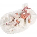 Llorens 63576 NEW BORN realistická miminko s celovinylovým tělem 35 cm – Zboží Mobilmania