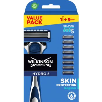 Wilkinson Sword Hydro 5 Skin Protection Regular + 9 ks hlavic
