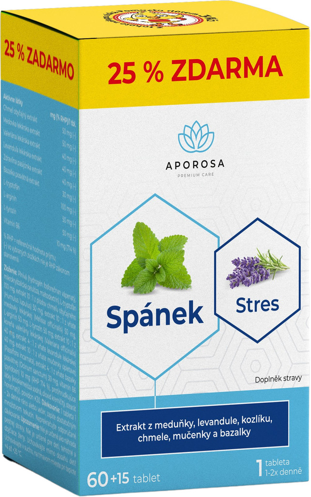 Aporosa Spánek-Stres 75 tablet