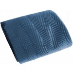 Mybesthome Přehoz na křeslo sedačku SAMUEL modrá 70 x 160 cm – Sleviste.cz