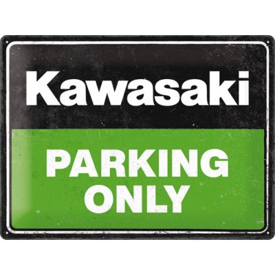 Nostalgic Art Plechová cedule Kawasaki Parking only 40 x 30 cm – Zboží Mobilmania