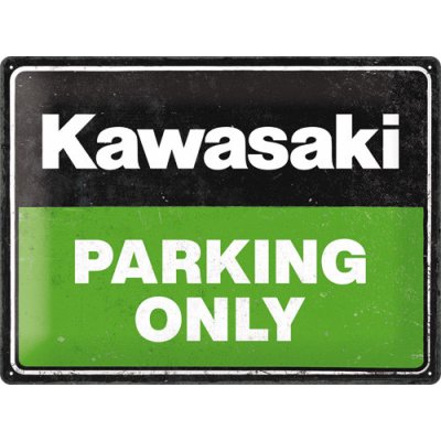 Nostalgic Art Plechová cedule Kawasaki Parking only 40 x 30 cm