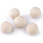 Dřevěné kuličky bez dírek Ø25 mm - 25ks – Zboží Dáma
