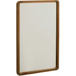Kave Home Hnědé teakové nástěnné zrcadlo Shamel 70 x 45 cm – Hledejceny.cz