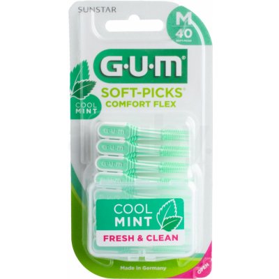 GUM Soft-Picks Comfort FLEX pogumovaná párátka MINT medium 40 ks – Hledejceny.cz