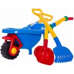 Hemar Dětský zahradní trakař lopata hrábě barevná sada 3 ks. – Zboží Dáma