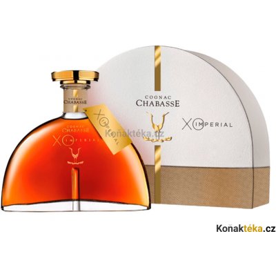 Chabasse Cognac XO Impérial half moon 40% 0,7 l (kazeta)