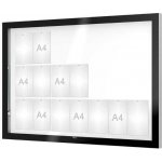 PROCITY Venkovní černá moderní vitrína Edge, 21 x A4 | Zboží Auto