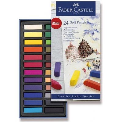 Prašné pastely mini Faber-Castell 24 barev – Zboží Dáma