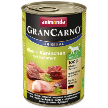 Animonda Gran Carno Fleisch Adult králík & bylinky 6 x 400 g