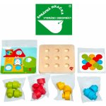 Lucy & Leo hra s velkými kolíky a předlohami barevná mozaika – Hledejceny.cz