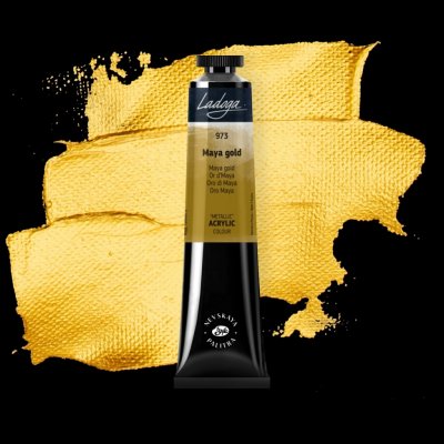 Nevskaya Palitra Ladoga 2204973 metallic Akrylová 46 ml Maya gold 973 – Zboží Dáma