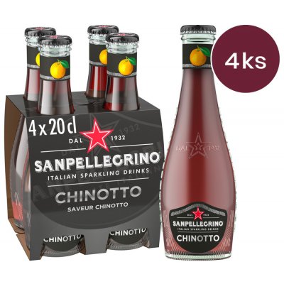 Sanpellegrino Chinotto sklo 4 x 200 ml – Sleviste.cz