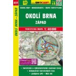 Turistická mapa 451 Okolí Brna západ 1:40 000 – Sleviste.cz