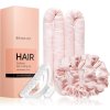 Gumička do vlasů BrushArt Hair Heatless hair curling set set na natáčení vlasů Pink