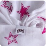 Kikko bambusová osuška 90x100 Magenta Stars – Sleviste.cz