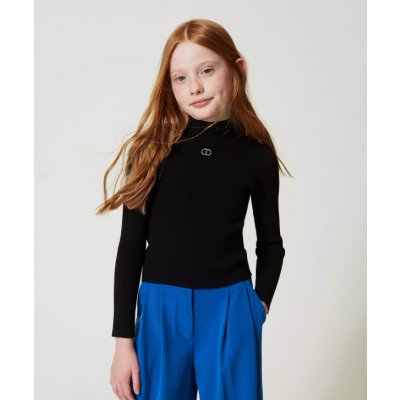 Twinset Girl svetr s volnými rukávy černý – Hledejceny.cz