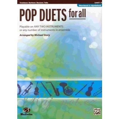 POP DUETS FOR ALL Revised and Updated level 1-4 trombon/bassoon/tuba