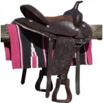 WESTRIDE Westernová podsedlová deka Navajo Cotton růžová černá bílá – Zboží Dáma