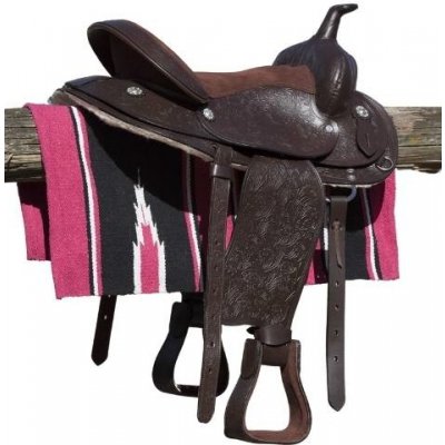 WESTRIDE Westernová podsedlová deka Navajo Cotton růžová černá bílá – Zboží Dáma