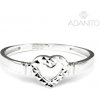 Prsteny Adanito BRR0708S zlatý srdce z bílého zlata