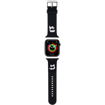 Karl Lagerfeld Karl and Choupette Head NFT Řemínek pro Apple Watch 42/44/45/49 Black KLAWLSLKCNK – Zboží Mobilmania