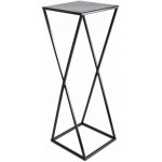 DekorStyle Stojan na květiny Espiral 70 cm černý – Zboží Dáma