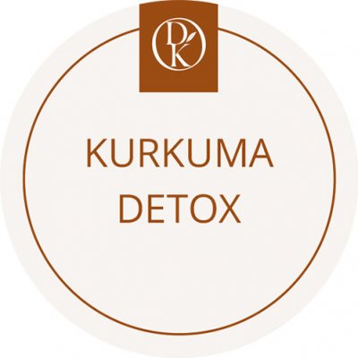 Davídkovo koření Etiketa Kurkuma elixír (detox) béžová průměr 4,5 cm 1 ks – Sleviste.cz