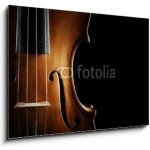 Skleněný obraz 1D - 100 x 70 cm - Violin orchestra musical instruments Hudební nástroje houslového orchestru – Zbozi.Blesk.cz