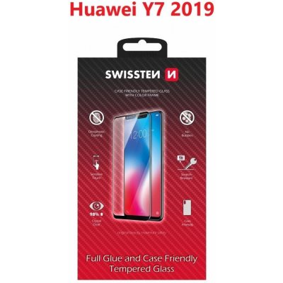 SWISSTEN 3D Full Glue pro Huawei Y7 2019 černé 54501738 – Zbozi.Blesk.cz