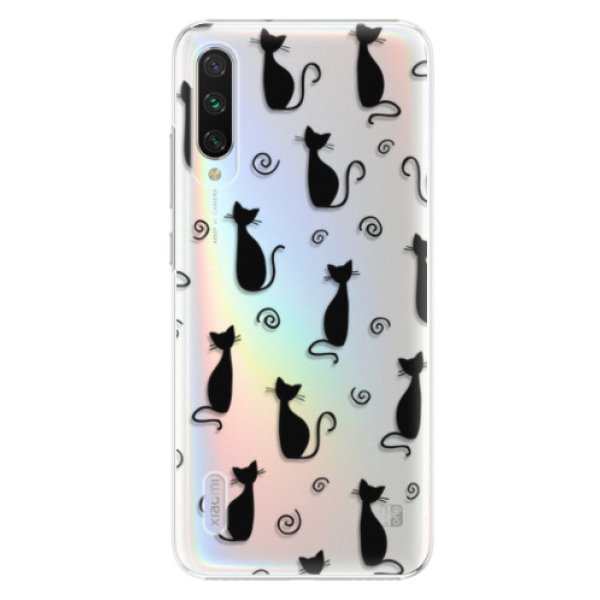 Pouzdro a kryt na mobilní telefon Pouzdro iSaprio - Cat pattern 05 Xiaomi Mi A3 černé