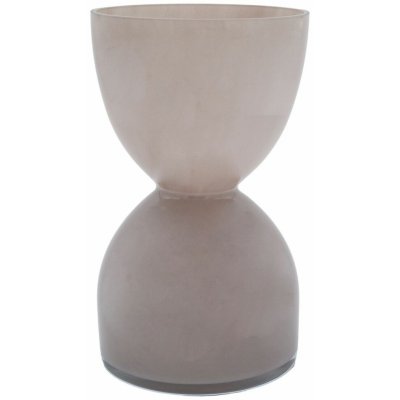 Sandra Rich Skleněná váza Sandglass, ø 13,5 × 23 cm, šedá 19048-23-12 – Hledejceny.cz