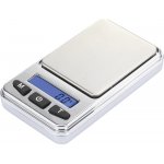 Kapesní váha Basetech SJS-60008, max. váživost 200 g, rozlišení 0.01 g, na baterii, stříbrná | Zboží Auto