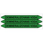 Značení potrubí, demineralizovaná voda,3 ks, 355 × 37 mm – Sleviste.cz