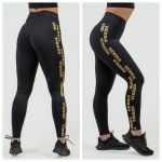 Nebbia legíny s vysokým pasem INTENSE 834 black-gold – Zboží Dáma