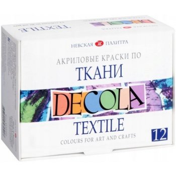 Barvy na textil Decola Nevskaya Palitra 12 x 20 ml
