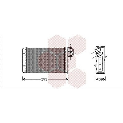Výměník tepla pro vnitřní vytápění VAN WEZEL 40006240 | Zboží Auto