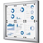 Jansen Display Interiérová uzamykatelná informační vitrína 6 x A4 – Zboží Živě