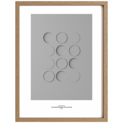 Idealform Poster no. 4 Shadow forms Barva: Silver grey, Velikost: 300x400 mm