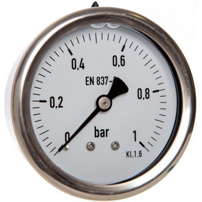 WIKA Ursula Wiegand manometr 213.53.063 -1/+3bar, G1/4B zadní přip. + glycerinové tlumení – Zboží Mobilmania