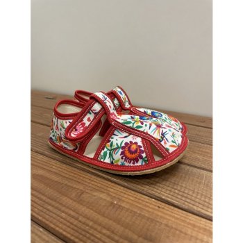 Baby Bare Shoes bačkory white folklore