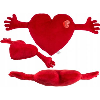 GiftyCity polštář Srdce s rukama 70cm – Zboží Dáma